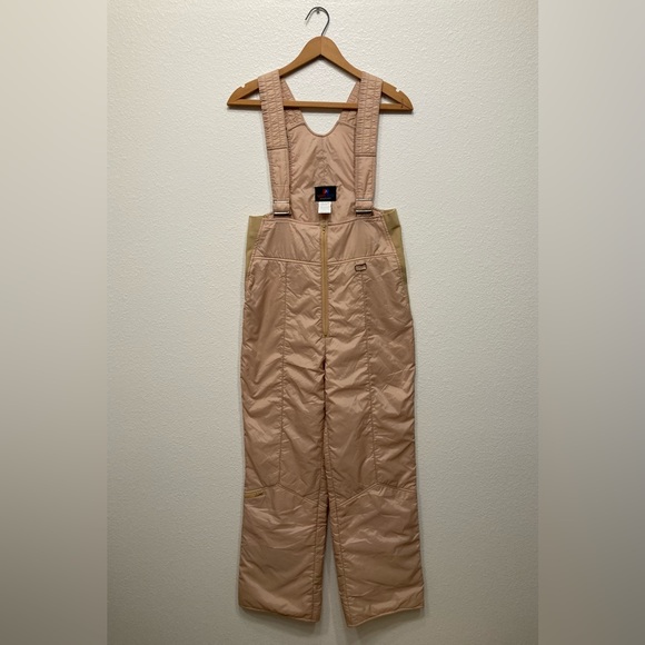 Vintage Tan Snow Overalls - Picture 3 of 16